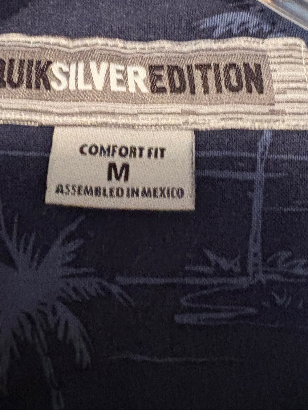 Quiksilver Silver Edition Vintage Tiki Cocktail Aloha Hawaiian Shirt M - Picture 2 of 7